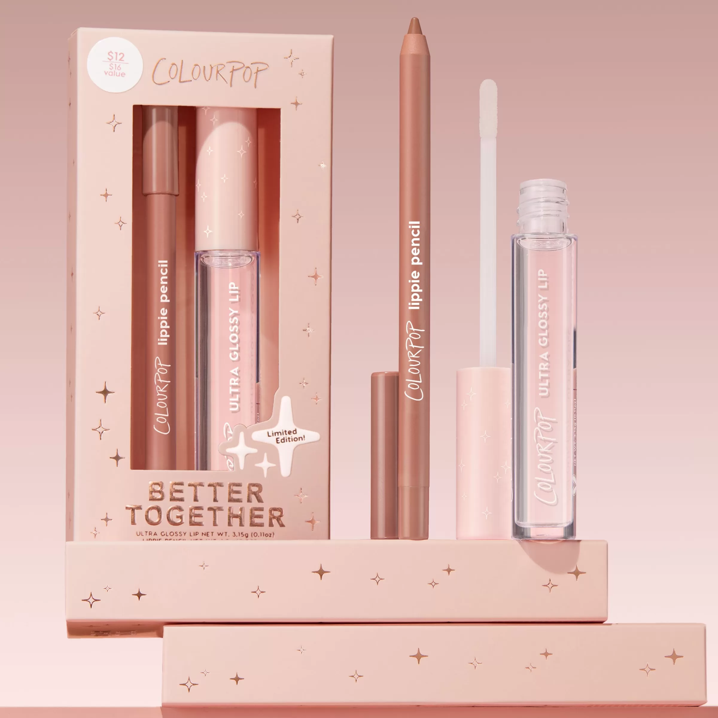 ColourPop Lip Gloss & Lip Oil | Lip Sets*Better Together Lip Pencil & Lip Gloss Set