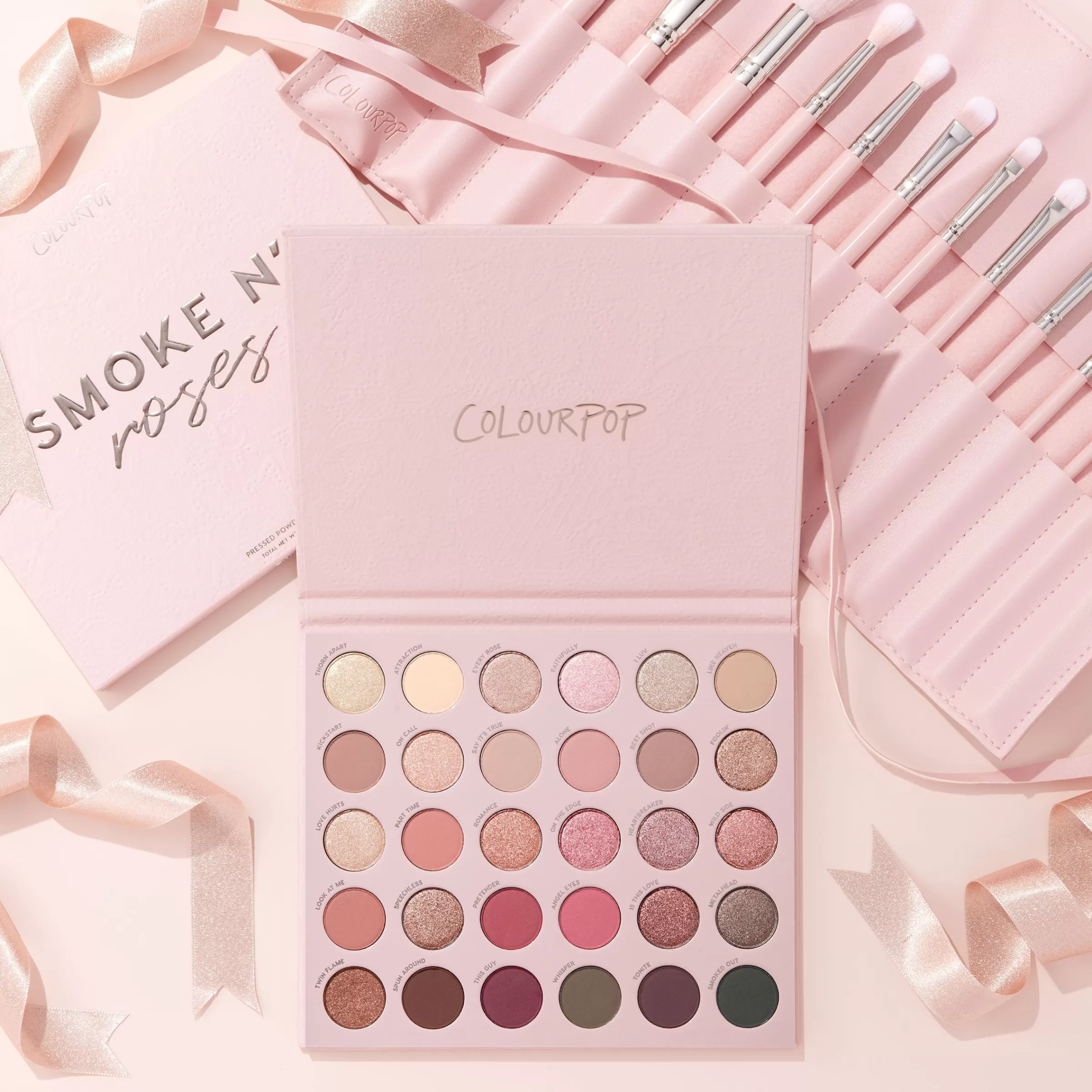 ColourPop Colorful Palettes | Eye Sets*Total Smokeshow Shadow Palette & Brush Set